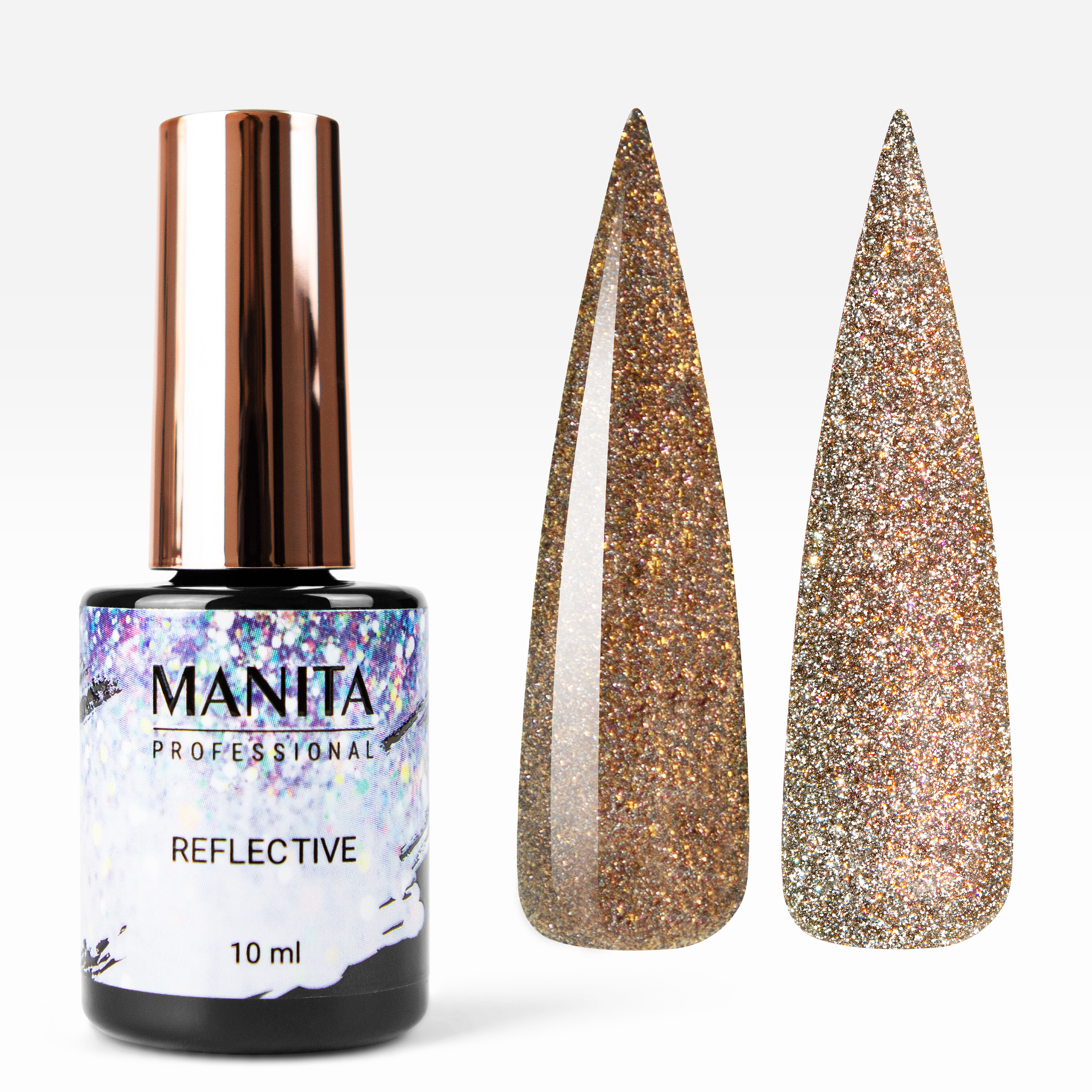 Гель-лак светоотражающий manita reflective multichrome 03 manita гель лак для ногтей opal