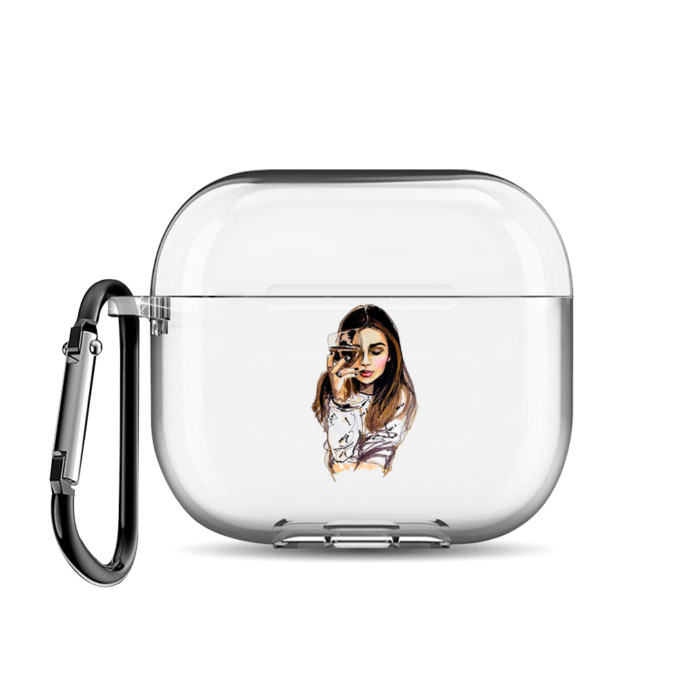

Чехол для наушников AirPods 3 "Девушка с бокалом", AIPC-430-9E-1