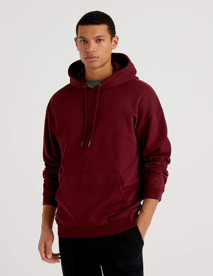 фото Толстовка мужская united colors of benetton 21a_3qlaj2295 красная l