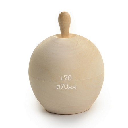 фото Magic 4 hobby деревянная заготовка из липы шкатулка яблоко h70мм уп.3шт mh.08.4.070, от