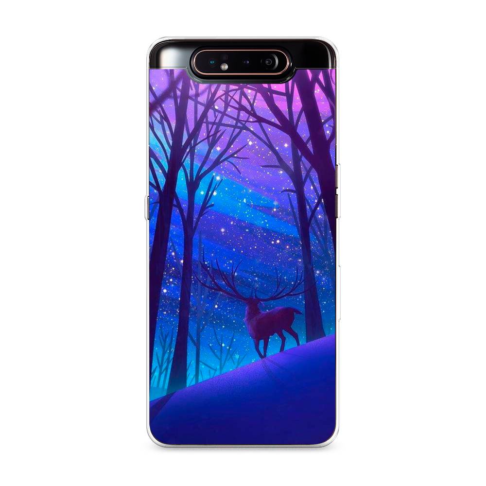 

Чехол Awog на Samsung Galaxy A80 "Северный олень", Разноцветный, 28350-2