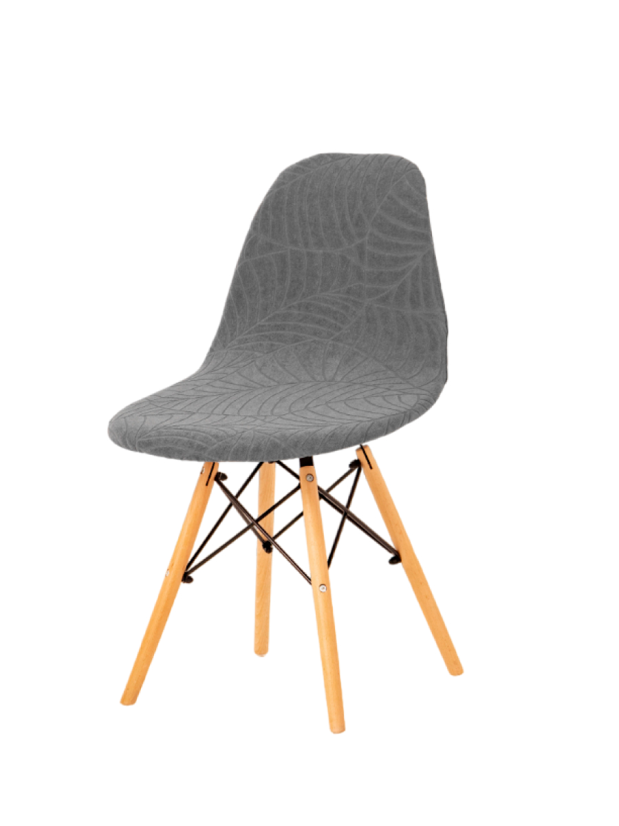 

Чехол LuxAlto на стул со спинкой Eames, Aspen, Giardino, Leaves Серый, 1шт. (11562)