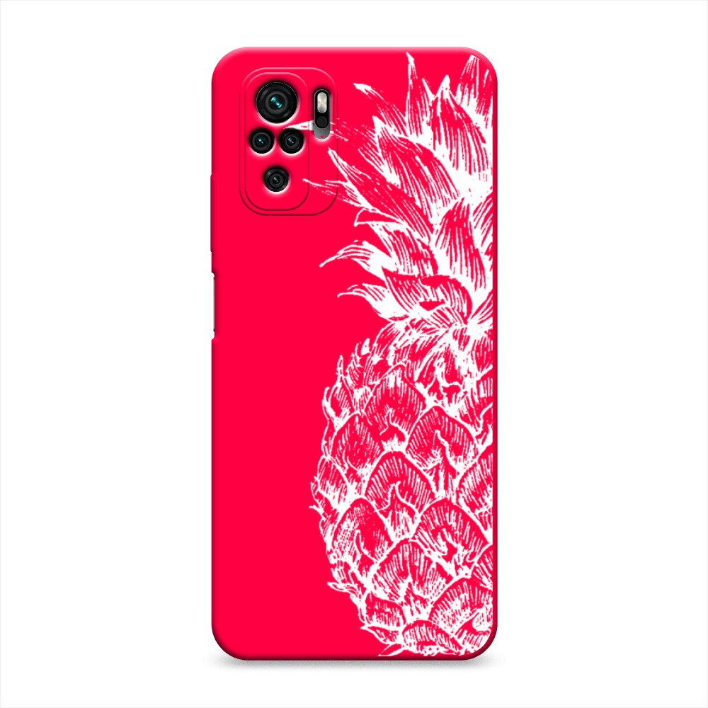 

Чехол Awog на Xiaomi Redmi Note 10/10S/Poco M5s "Ананас графика белая", Белый, 316253-1