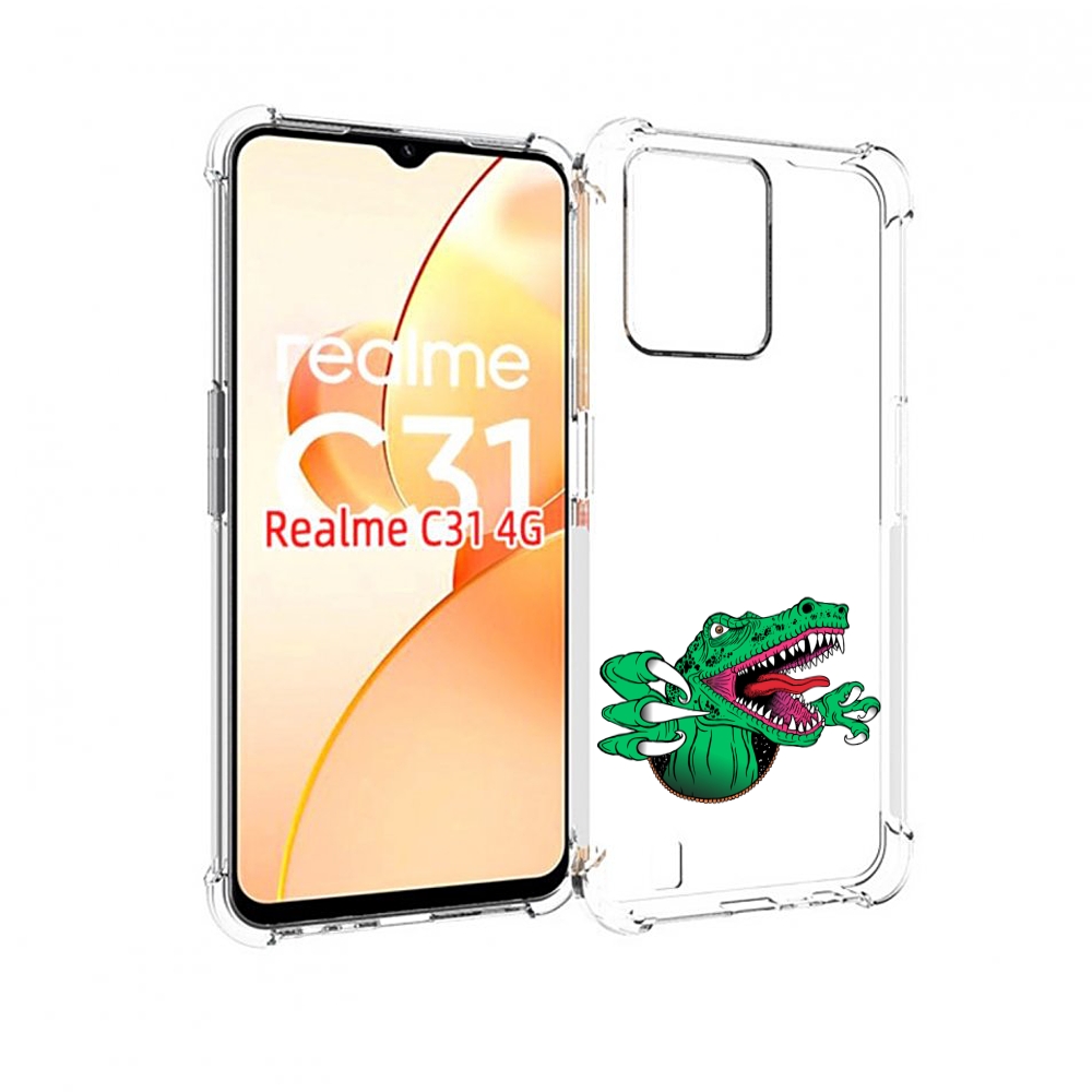 

Чехол MyPads крокодил для OPPO Realme C31, Прозрачный, Tocco