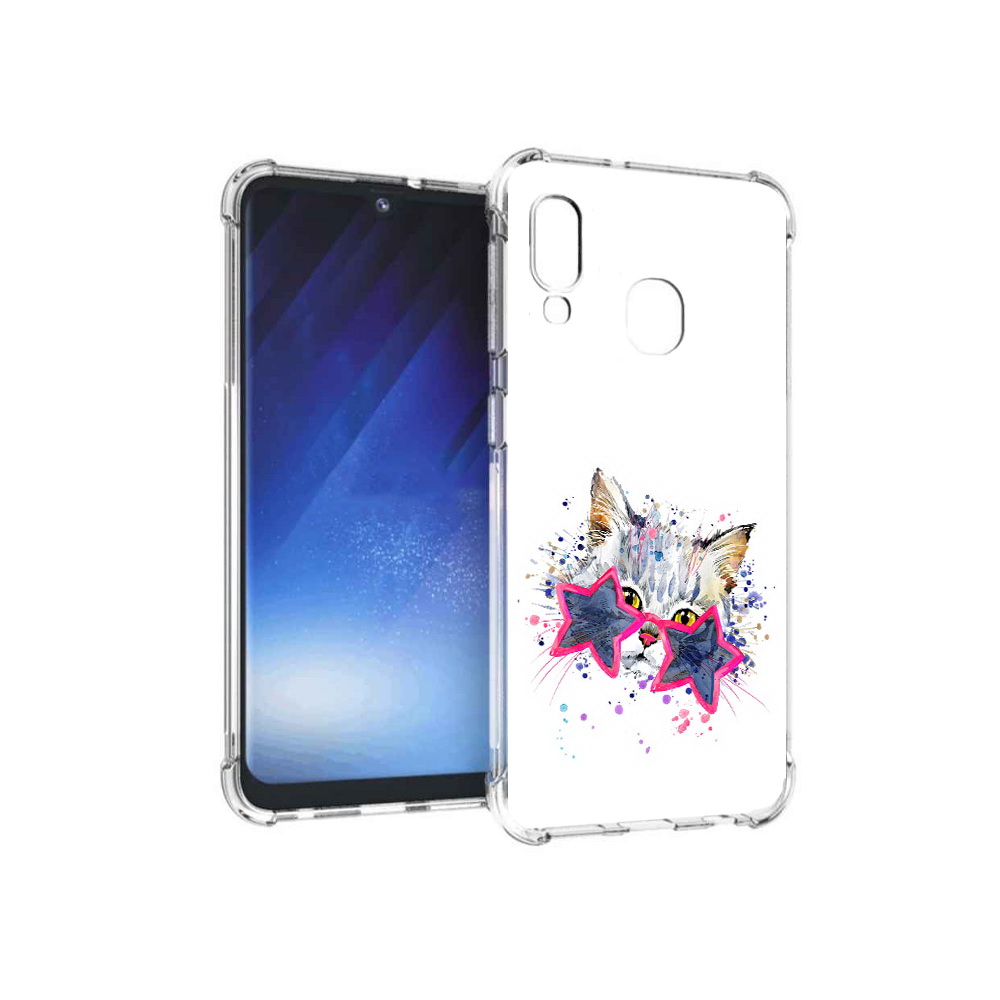 

Чехол MyPads Tocco для Samsung Galaxy A20e звездные очки (PT133424.505.353), Прозрачный, Tocco