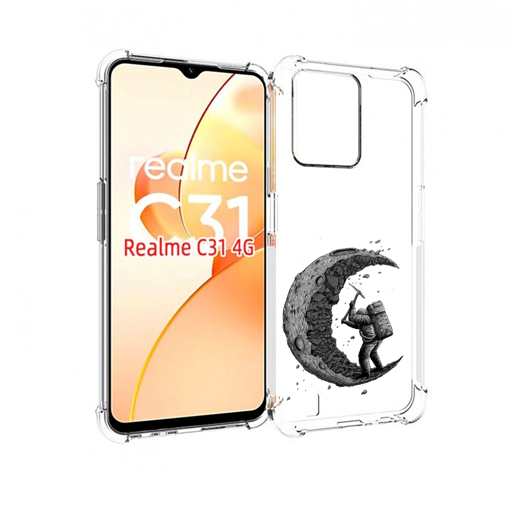 

Чехол MyPads камненная луна для OPPO Realme C31, Прозрачный, Tocco