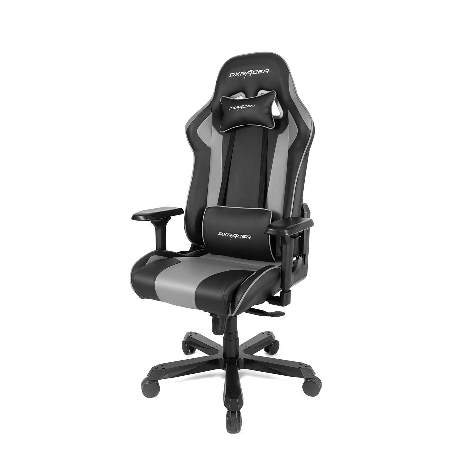 Игровое Кресло DXRacer KING OH/KA99/NG (искусственная кожа) черно-серое серый; черный