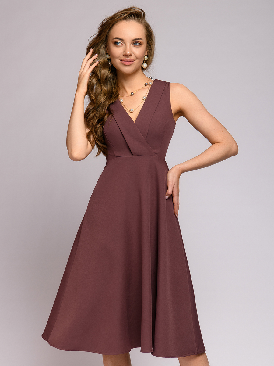 

Платье женское 1001dress 0112001-30015 бежевое 42, 0112001-30015