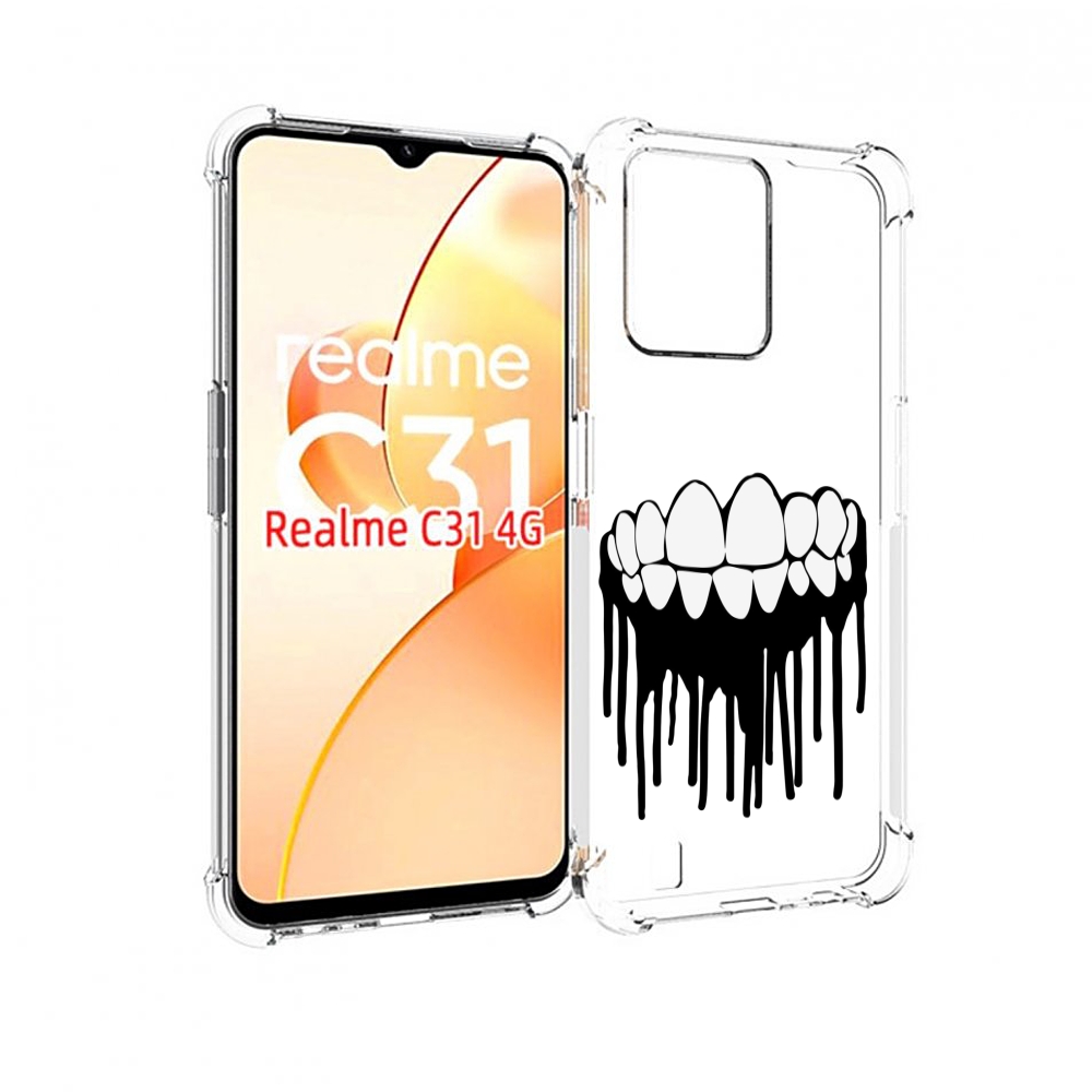 

Чехол MyPads зубы для OPPO Realme C31, Прозрачный, Tocco