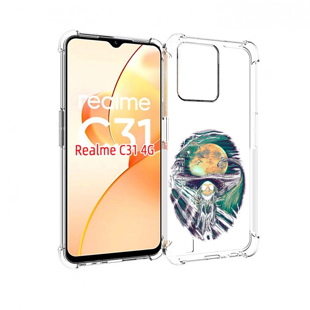 

Чехол MyPads зубастое существо абстракция для OPPO Realme C31, Прозрачный, Tocco