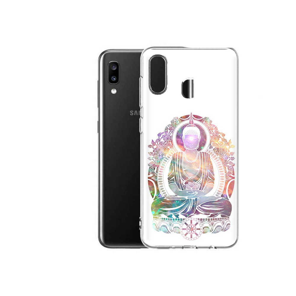 

Чехол MyPads Tocco для Samsung Galaxy A20 умный мужчина абстракция, Прозрачный, Tocco