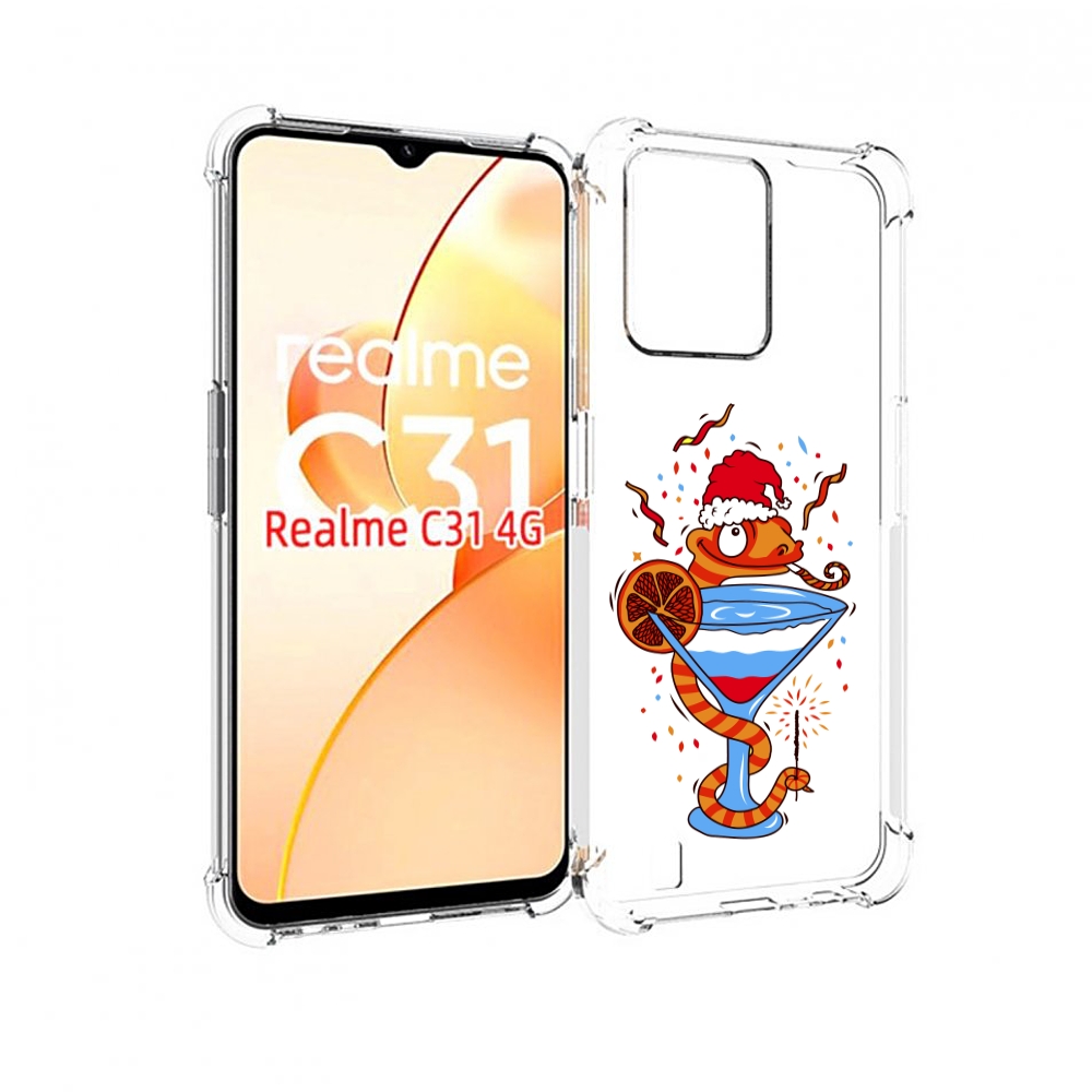 

Чехол MyPads змейка для OPPO Realme C31, Прозрачный, Tocco