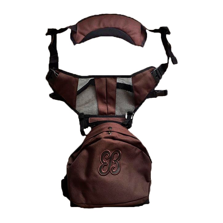 фото Хипсит sinbii deluxe с карманом под сиденьем и на 1 лямке 2606+single set/коричневый