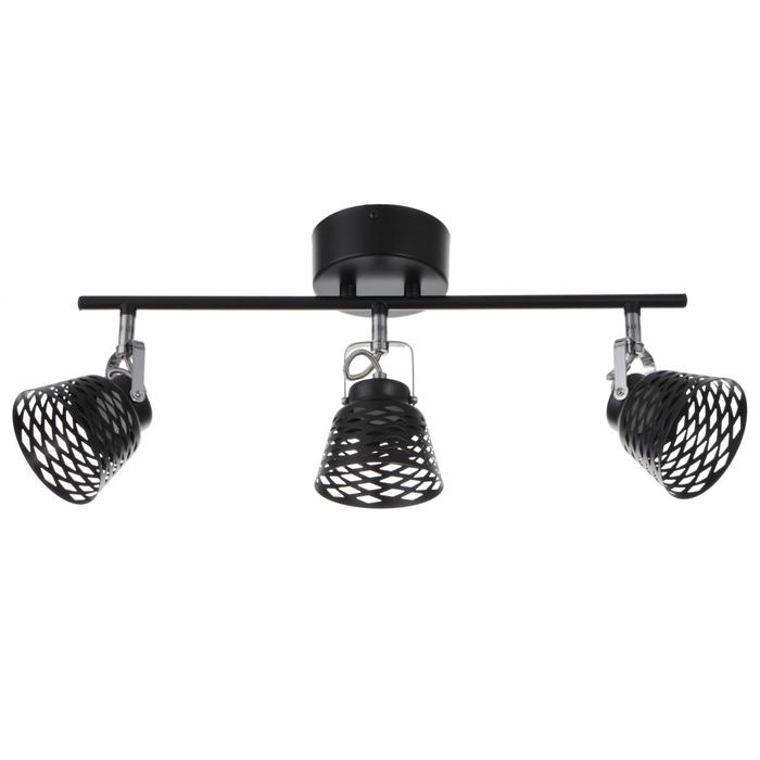 

Спот Джек 3х5Вт LED 3000К 690Лм черный 48х21х14см