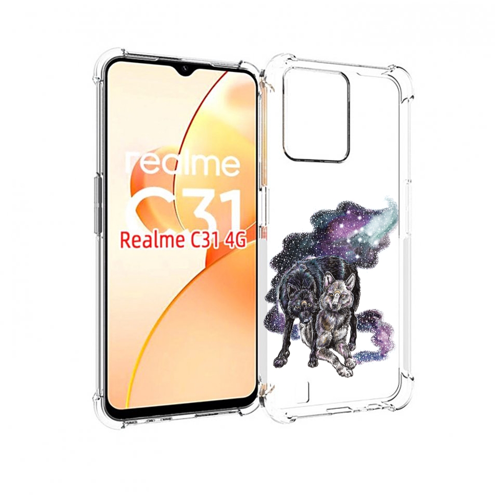 

Чехол MyPads звездные волки для OPPO Realme C31, Прозрачный, Tocco