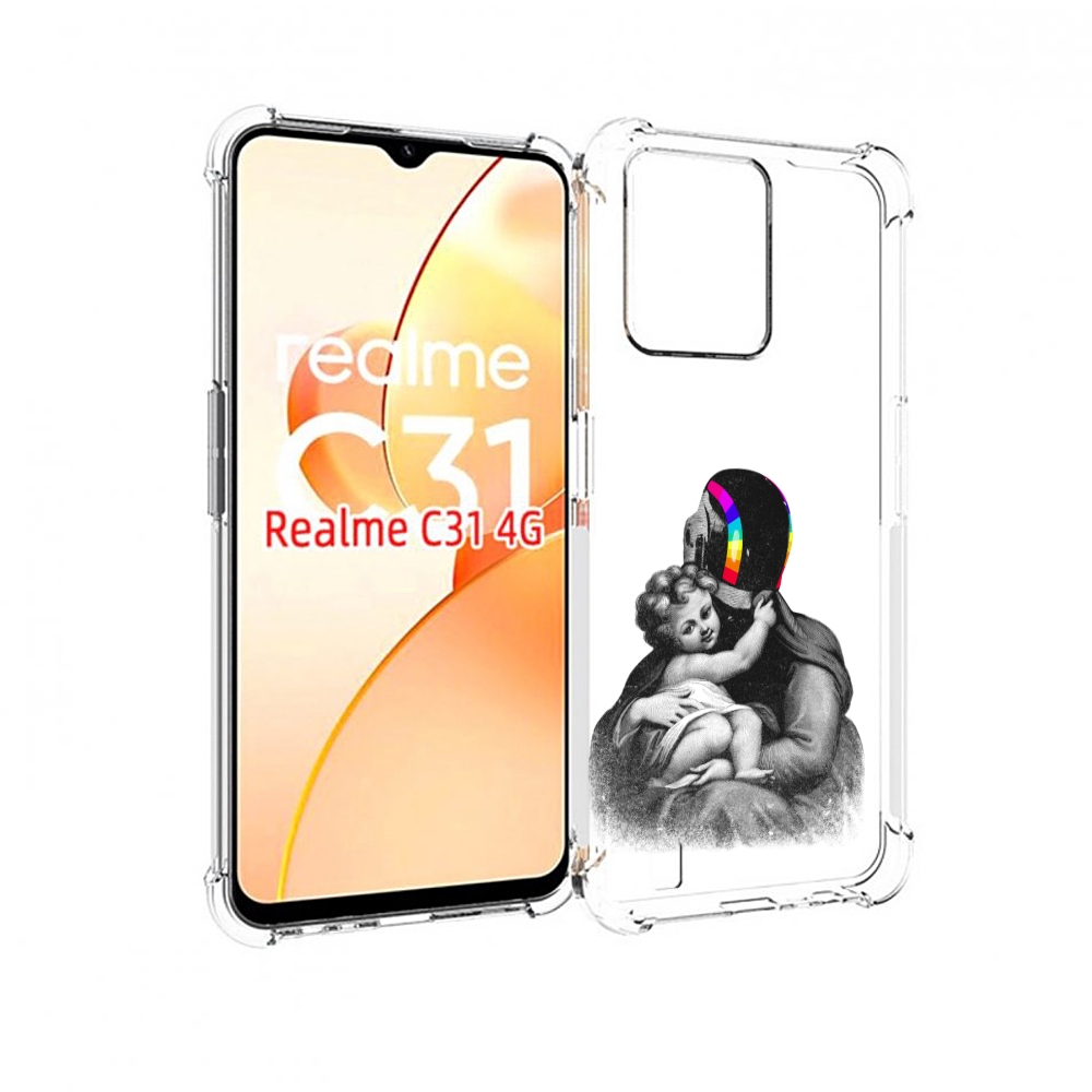 

Чехол MyPads защитник в шлеме для OPPO Realme C31, Прозрачный, Tocco
