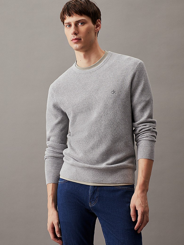 Свитер Calvin Klein для мужчин серый-P6T XXL K10K113031 12990₽