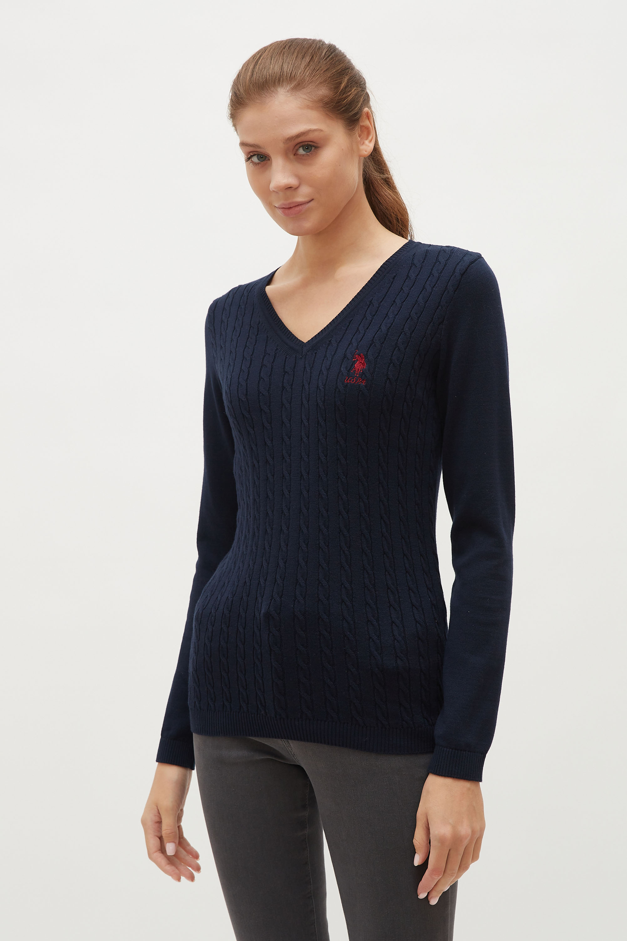 

Пуловер женский U.S. POLO Assn. G082GL0TK0YTK03-BSK21 синий XS, G082GL0TK0YTK03-BSK21