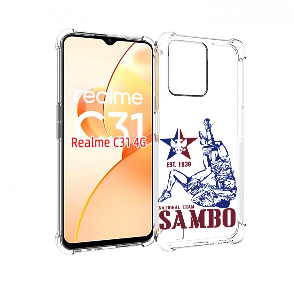 

Чехол MyPads единоборства самбо для OPPO Realme C31, Прозрачный, Tocco