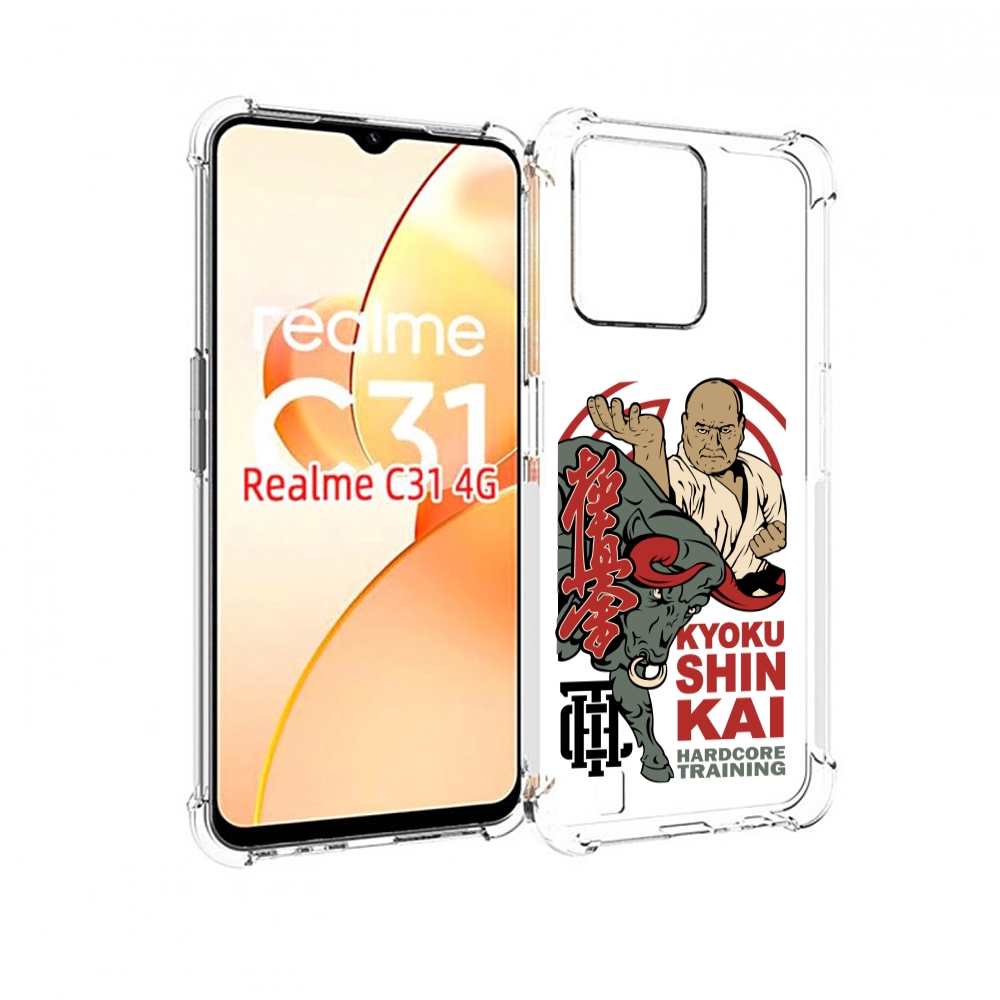 

Чехол MyPads единоборства рисунок для OPPO Realme C31, Прозрачный, Tocco