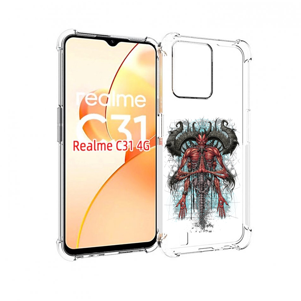 

Чехол MyPads дьявол для OPPO Realme C31, Прозрачный, Tocco