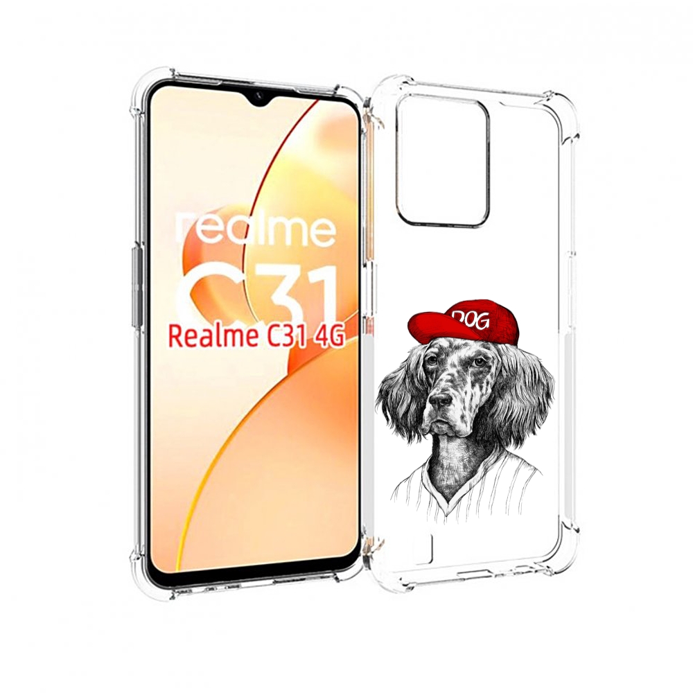 

Чехол MyPads дог для OPPO Realme C31, Прозрачный, Tocco
