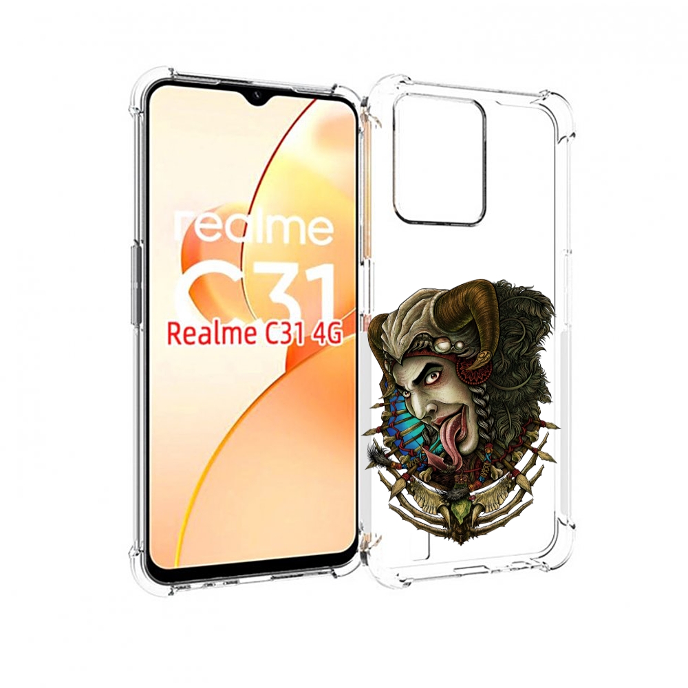

Чехол MyPads длинный язык для OPPO Realme C31, Прозрачный, Tocco