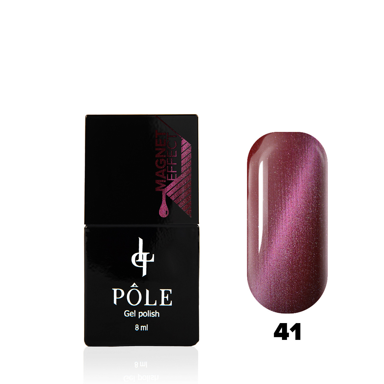 

Гель-лак POLE - кошачий глаз №41 - сангрия (8 мл.)
