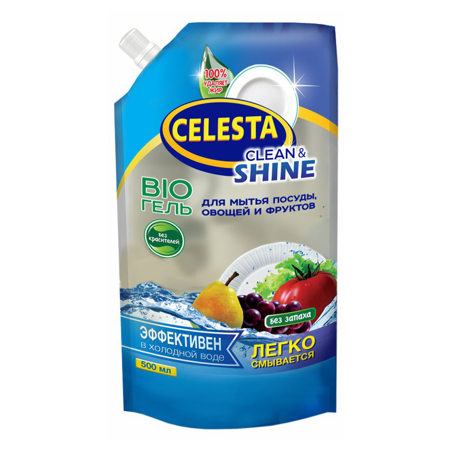 

Гель Celesta Bio для мытья посуды, овощей и фруктов, 500 мл