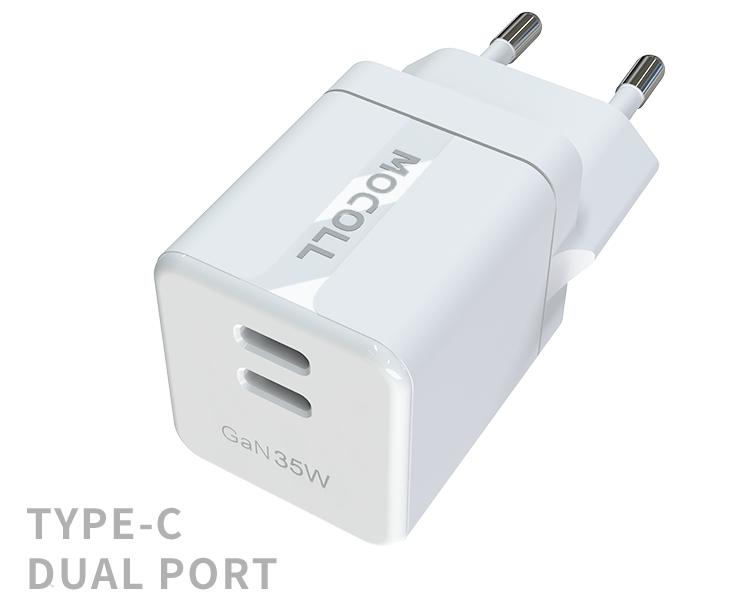 Сетевое зарядное устройство Mocoll 35W Mini Fast Charge Dual Port GaN