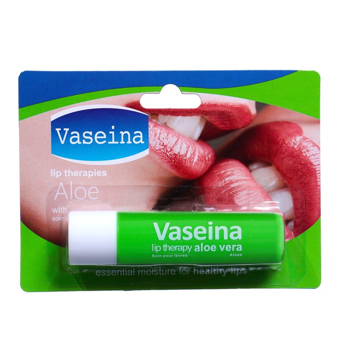Вазелин Vaseina в карандаше для губ алоэ вера 48 г вазелин для губ vaseina масло какао 7 г 2 шт