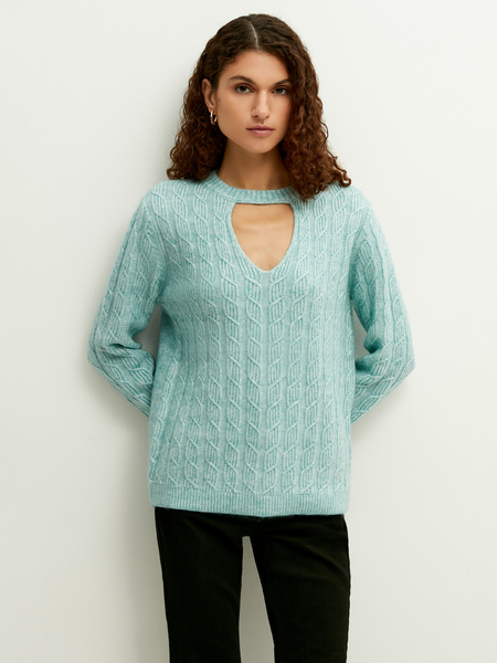 

Джемпер женский ZARINA 2460698898 зеленый S, 2460698898
