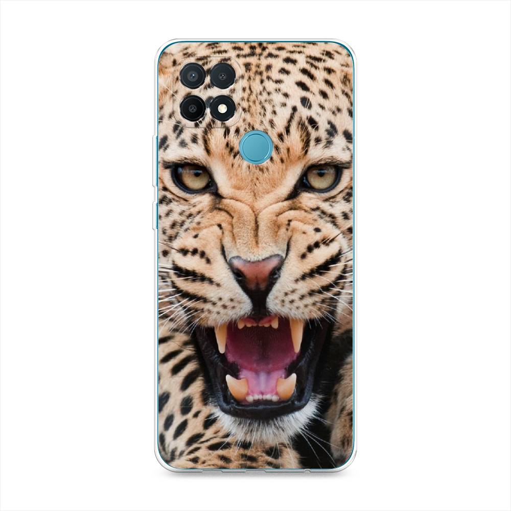 

Чехол для Oppo A15/A15s "Леопард 3d", Бежевый;черный, 254750-6
