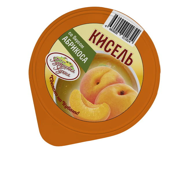 

Кисель со вкусом абрикоса Кубанская кухня стакан, 30г 40 шт., кисель абрикос