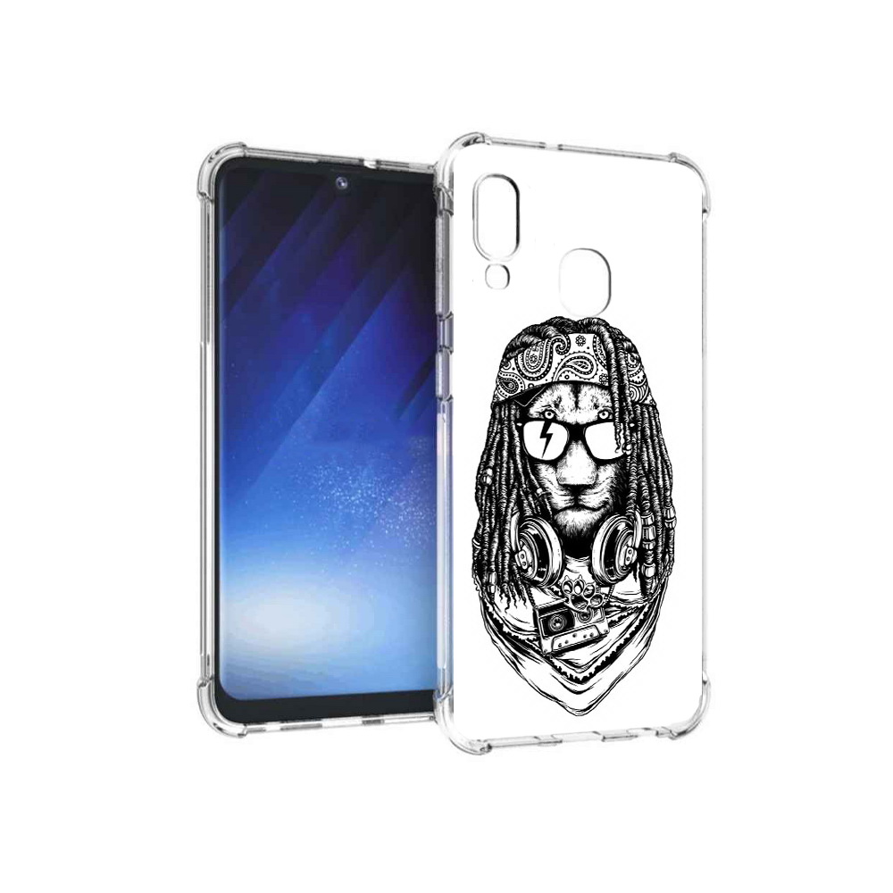 

Чехол MyPads Tocco для Samsung Galaxy A20e дреды льва (PT133424.505.338), Прозрачный, Tocco