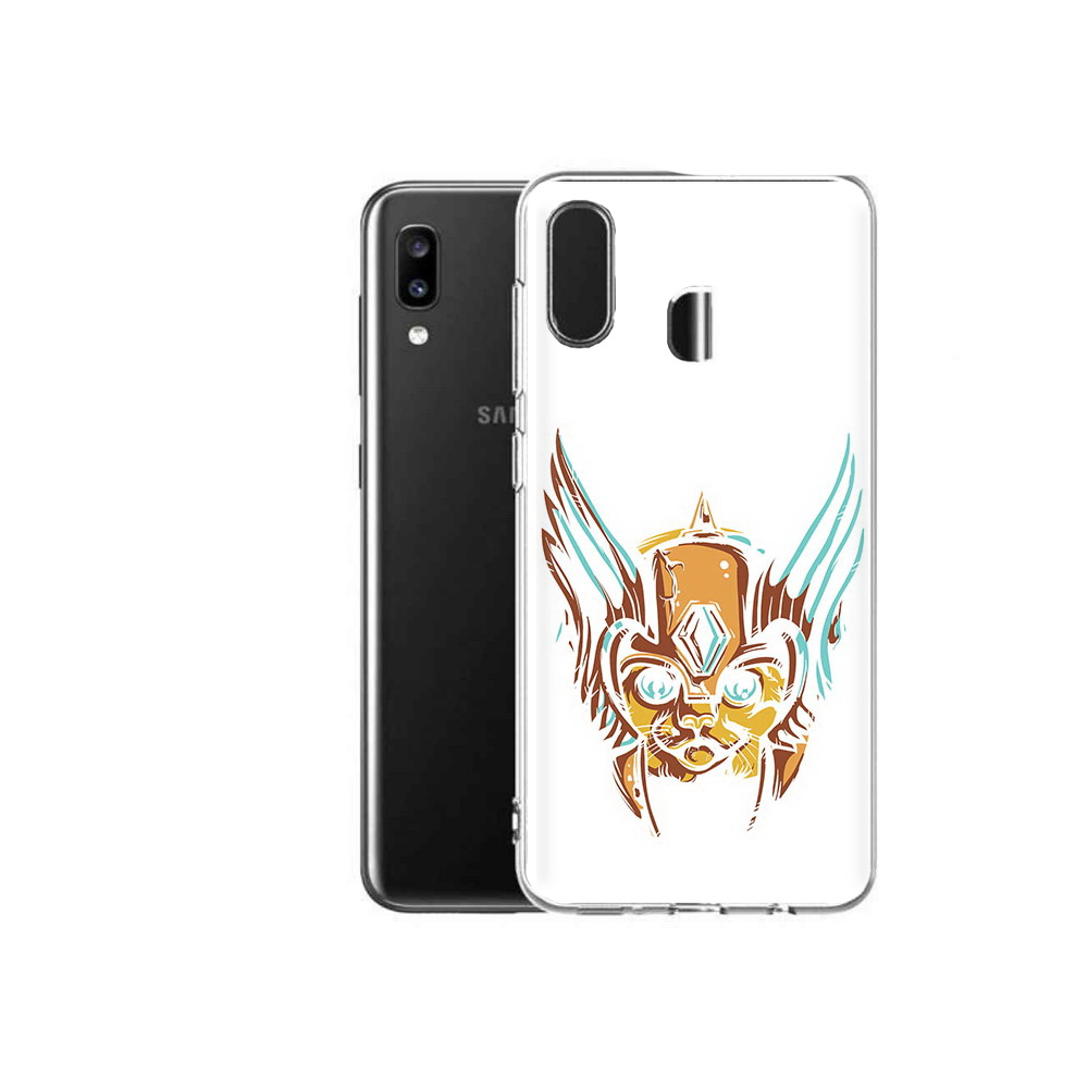 

Чехол MyPads Tocco для Samsung Galaxy A20 тор абстракция, Прозрачный, Tocco