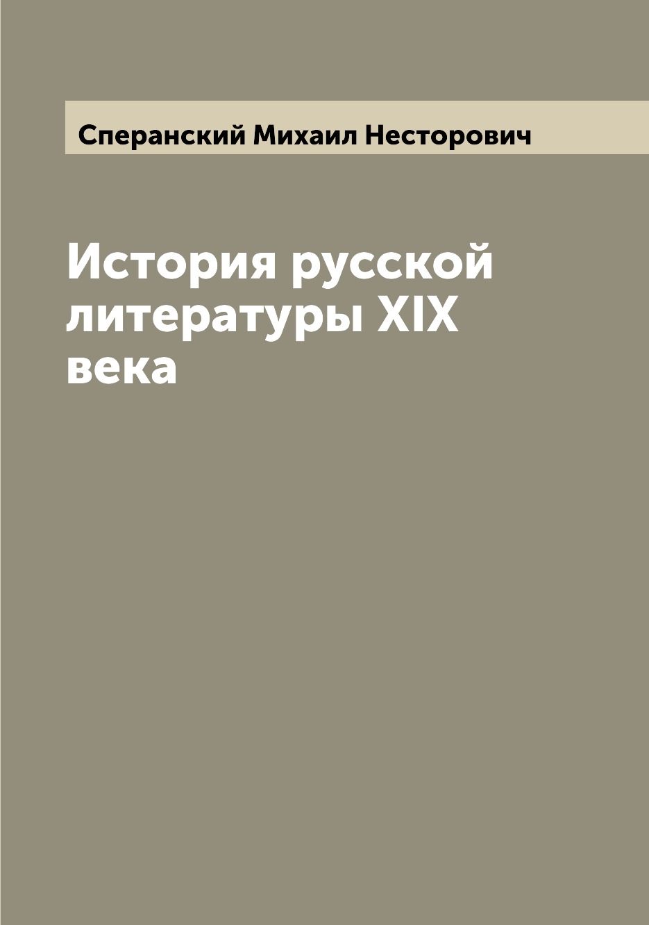 

Книга История русской литературы XIX века