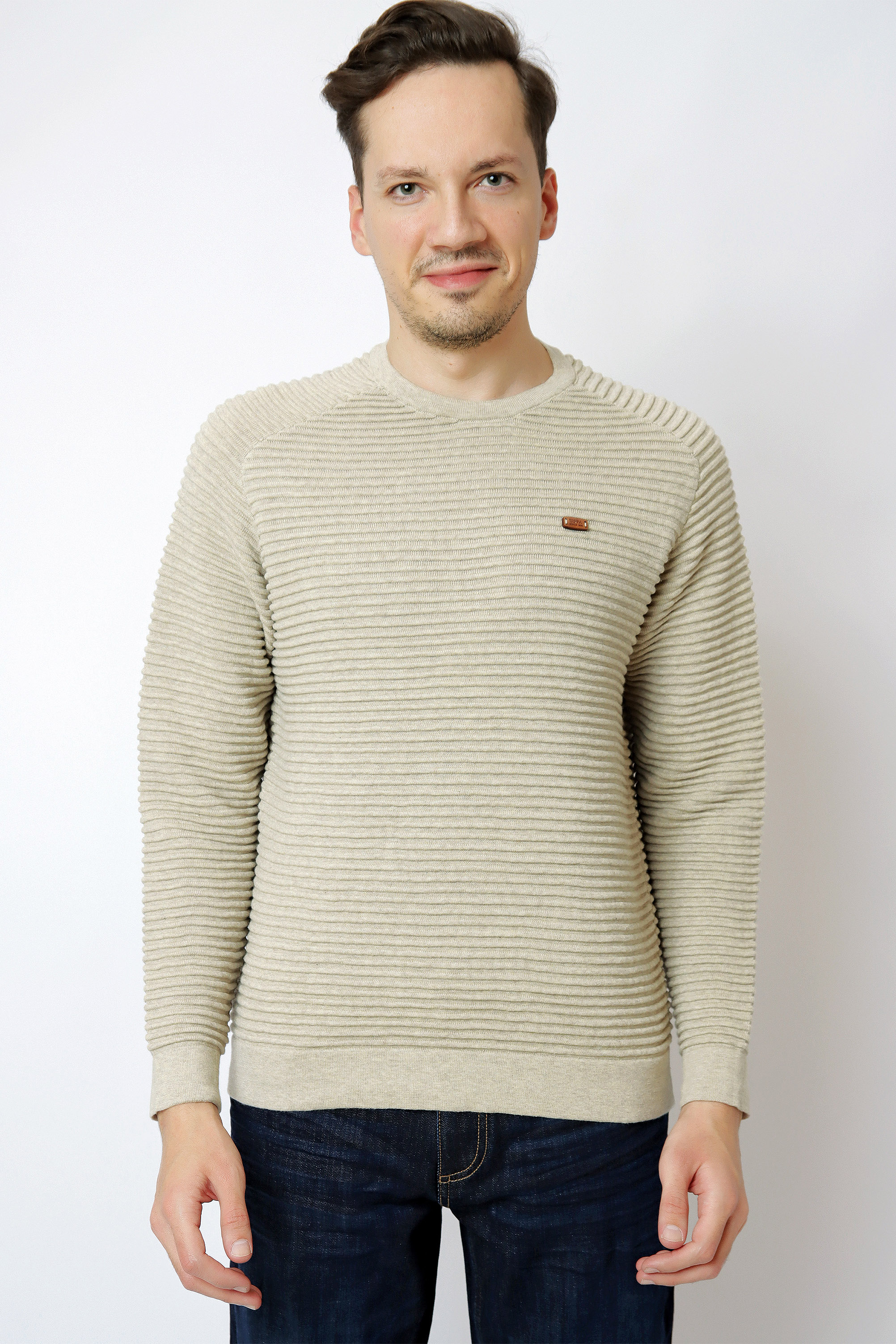 

Джемпер мужской U.S. POLO Assn. G081SZ0TK0HUGE бежевый M, G081SZ0TK0HUGE