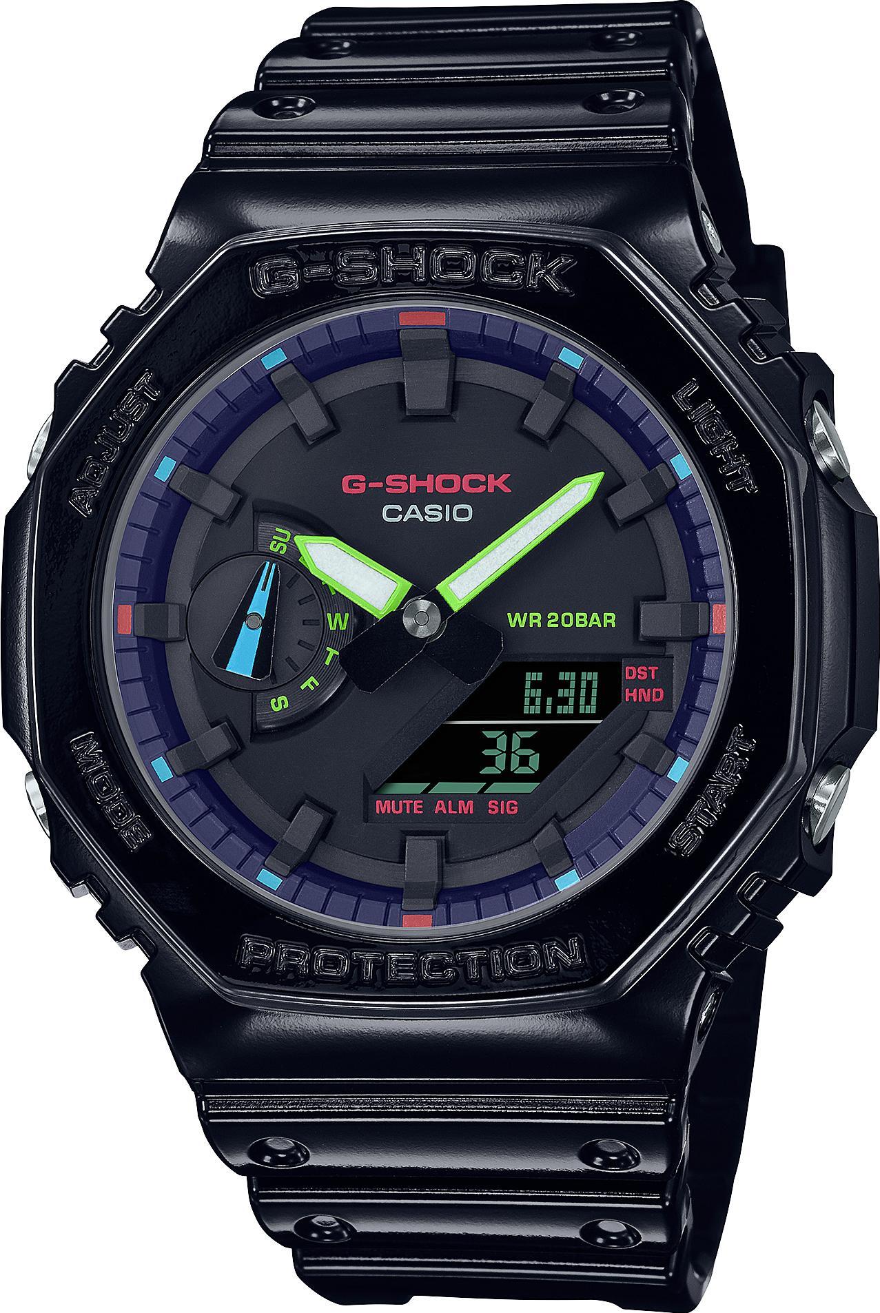 

Наручные часы мужские Casio GA-2100RGB-1A, GA-2100RGB-1A