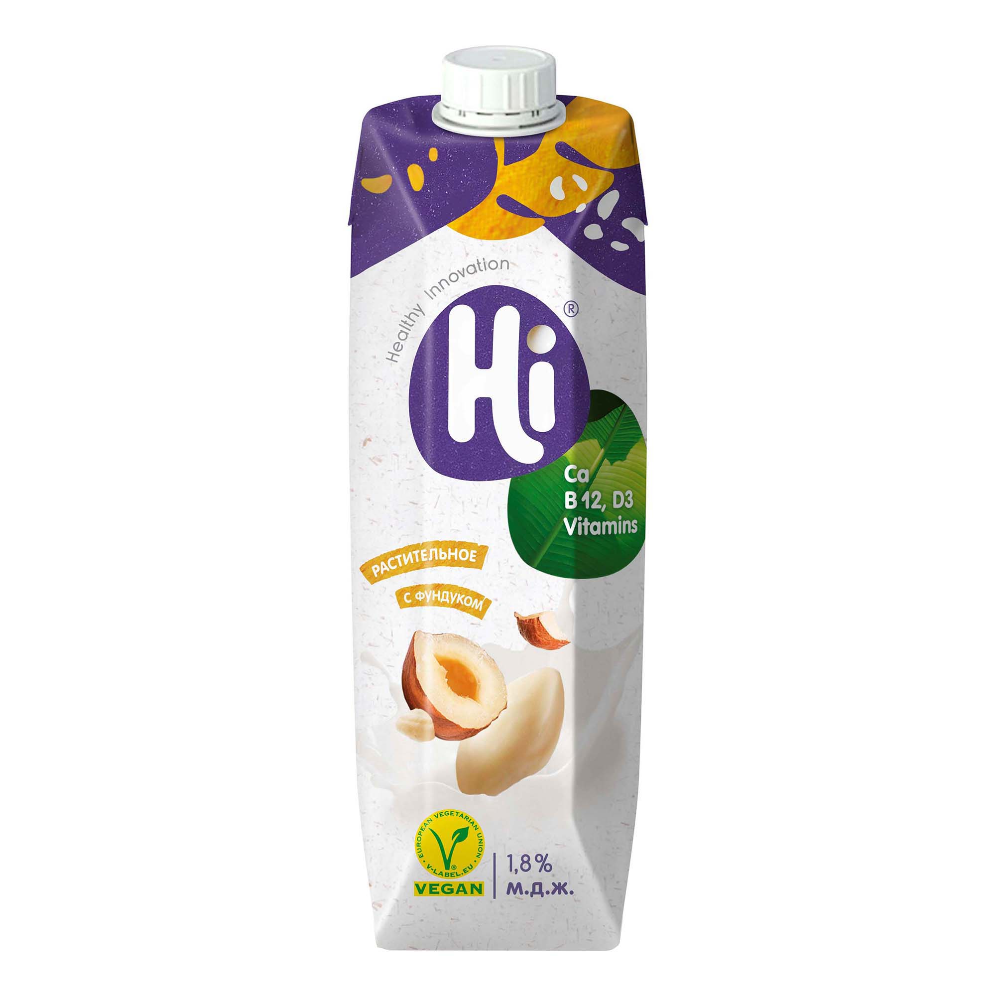 

Напиток соевый Hi лесной орех 1,8% 1 л
