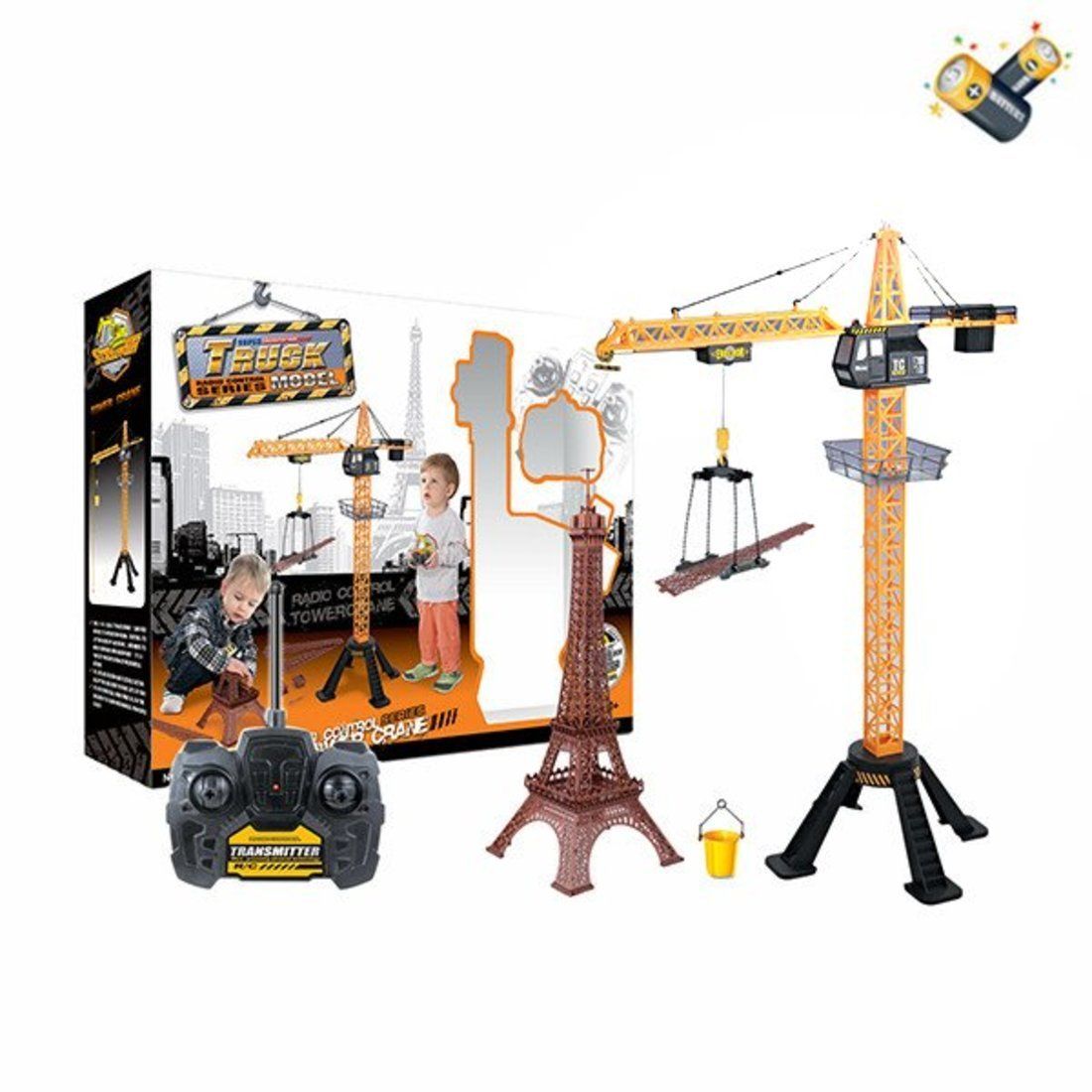 

Игровой набор Стройка, в комплекте предметов 4шт, аккумулятор, USB шнур, коробка