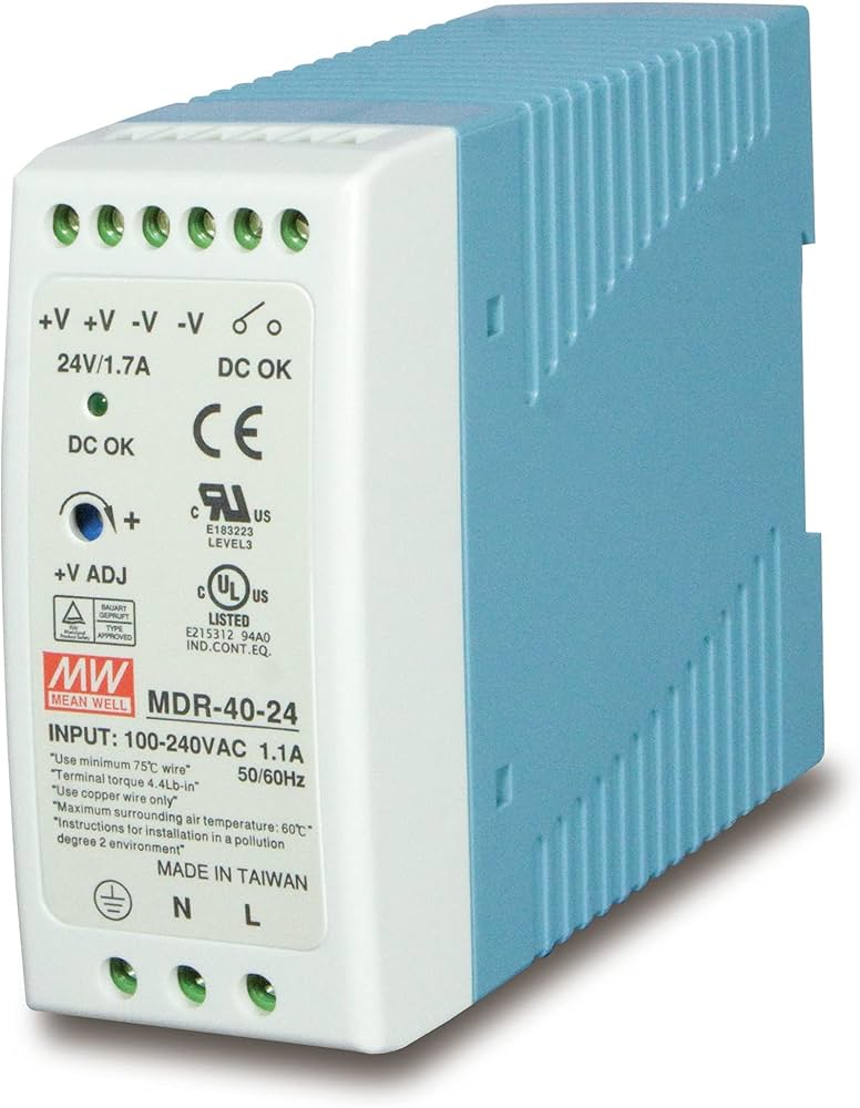 

Серверный блок питания Planet PWR-40-24 W (PWR-40-24), Белый, PWR-40-24
