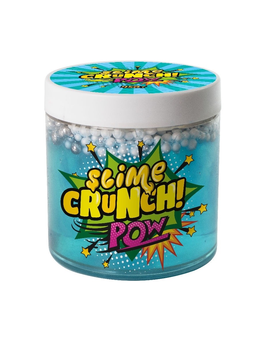 Слайм ТМ Slime Crunch slime Pow с ароматом конфет и фруктов 450г
