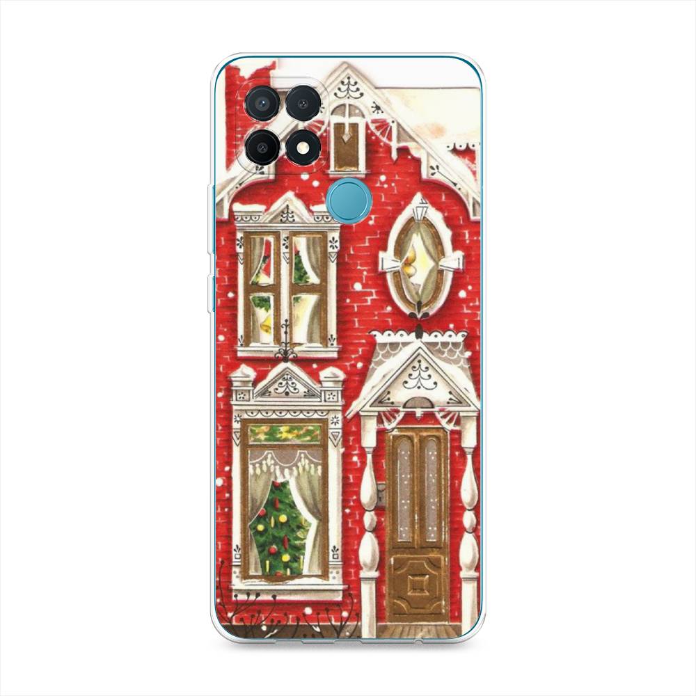 

Чехол для Oppo A15/A15s "Пряничный домик", Белый;красный;зеленый, 254750-5