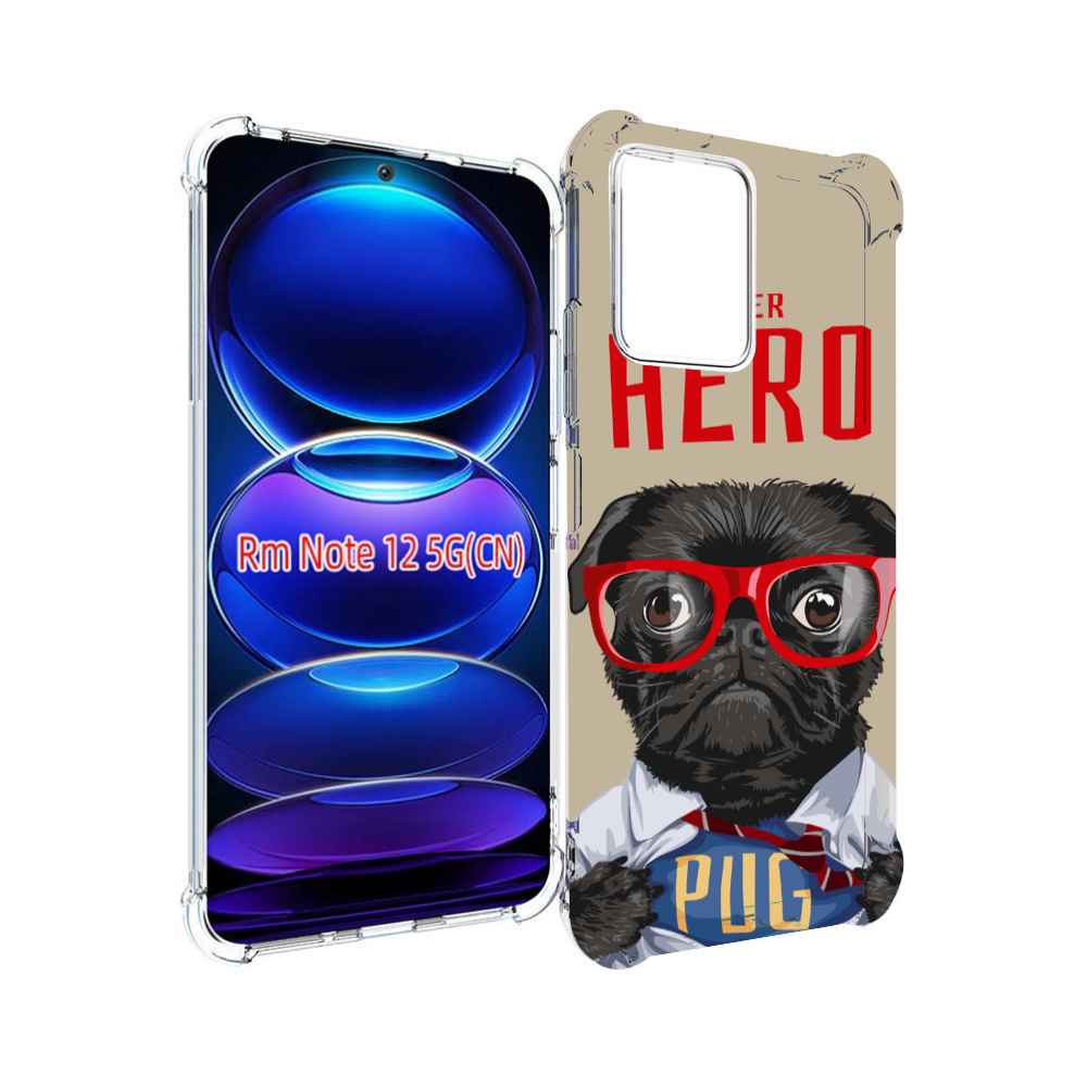 

Чехол Mypads Герой-Pug Для Xiaomi Redmi Note 12, Прозрачный, Tocco