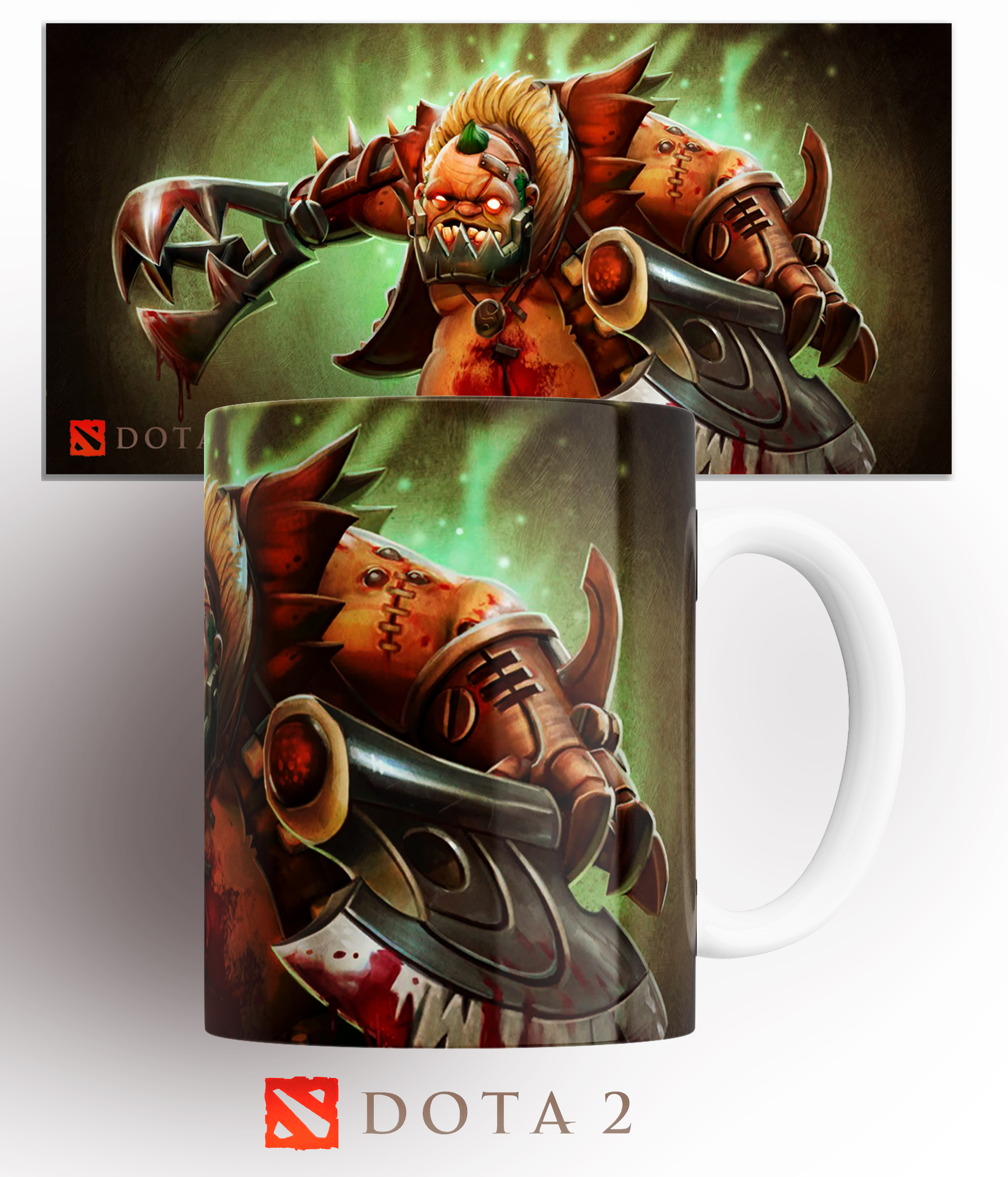 

Кружка с принтом компьютерной игры Дота 2 Пудж Dota 2 Pudge, Кружка Дота 2/Пудж/Dota 2/Pudge/компьютерные игры/принт. 330 мл.