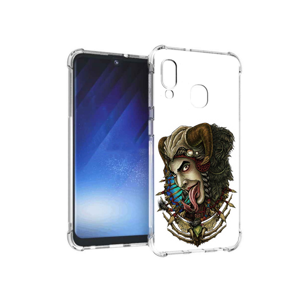 

Чехол MyPads Tocco для Samsung Galaxy A20e длинный язык (PT133424.505.330), Прозрачный, Tocco
