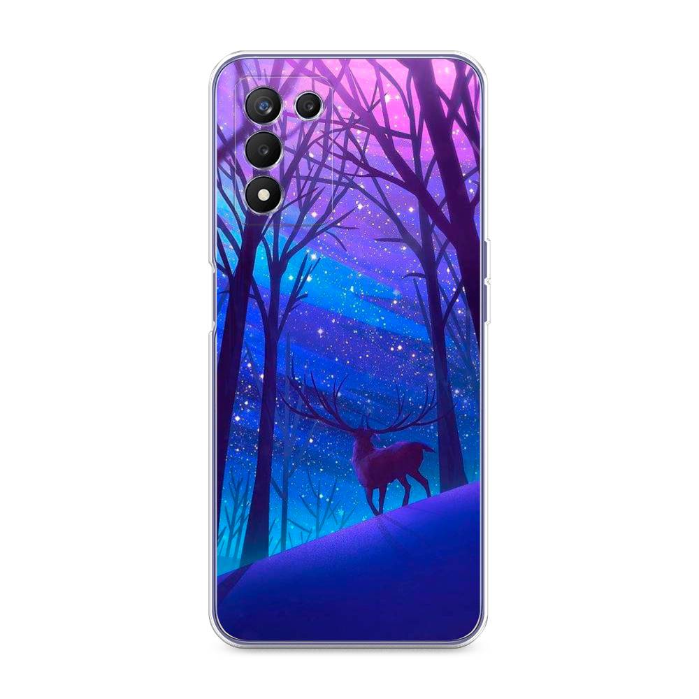 

Чехол Awog на Realme Q3s "Северный олень", Разноцветный, 257950-2