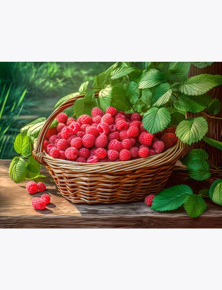 

Алмазная мозаика без подрамника Малиновая радость, 40x30 см, 30 цветов, 63583, РА-321