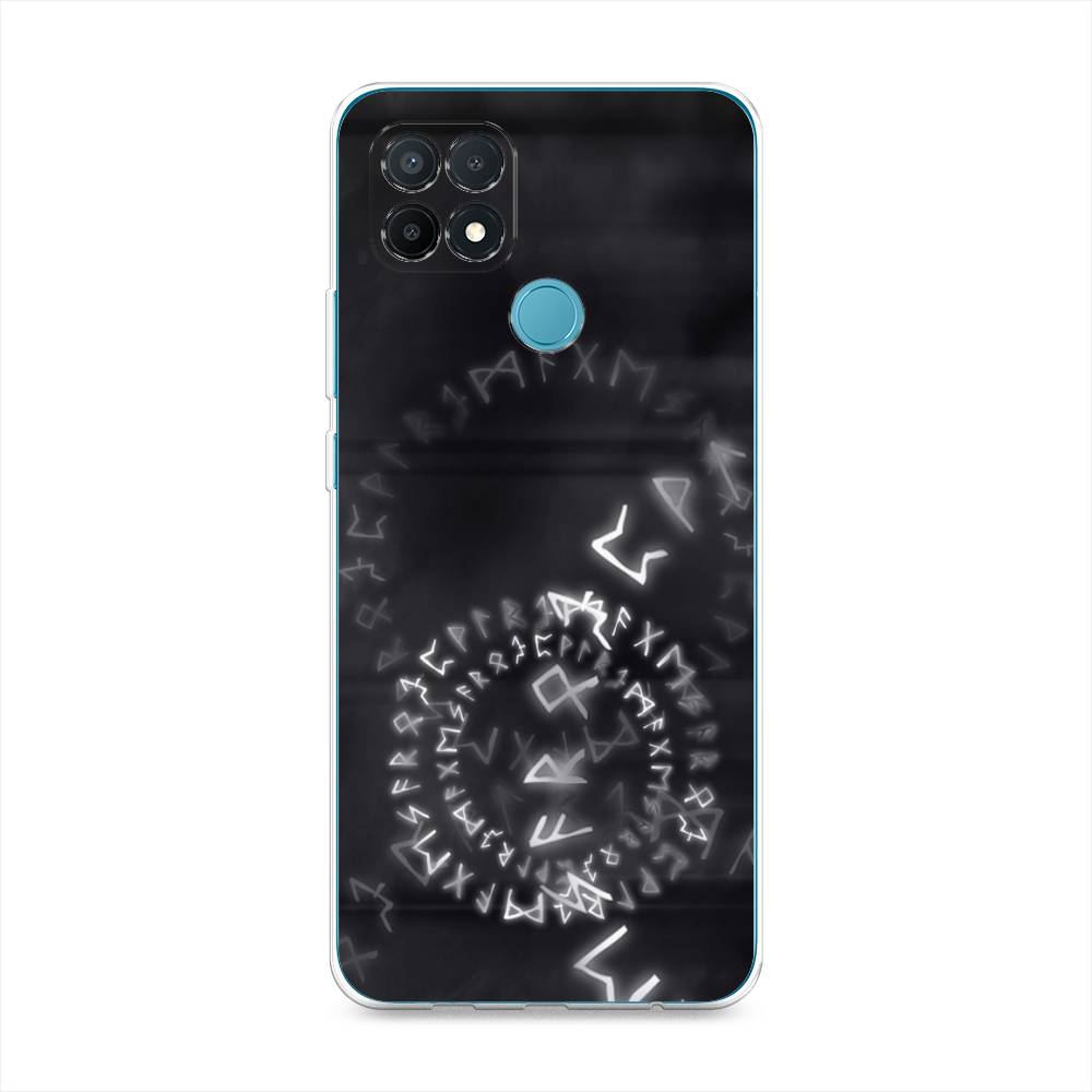 

Чехол для Oppo A15/A15s "Руны", Серый;черный, 254750-3